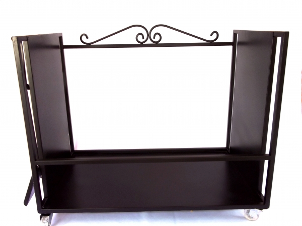 PORTA LENHA COM RODAS